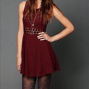 Free People Fitted With Daisies Dress
